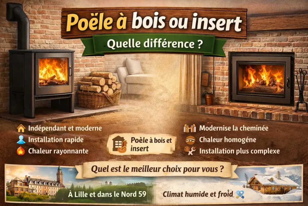 poele a bois ou insert quelles différences